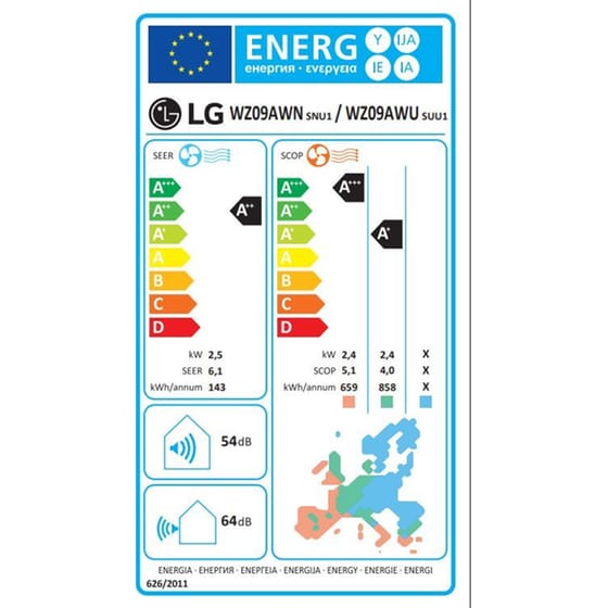 LG Dualcool Pro WZ09AWN Κλιματιστικό Inverter 9.000 BTU A++/A+++ με WiFi image 6