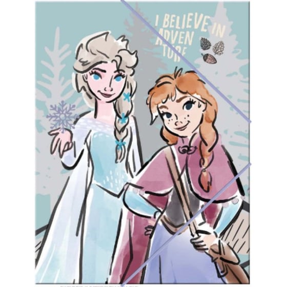 Ντοσιέ Gim Με Λάστιχο Πλαστικό Α4 Frozen image 0