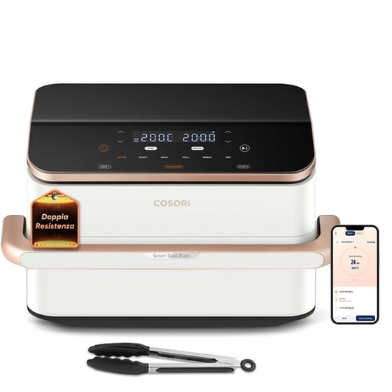 COSORI  CAF-TF101S-WEUR με Αποσπώμενο Κάδο 10 L 2800 W Λευκό/Ροζ Χρυσό Φριτέζα Αέρος image 1