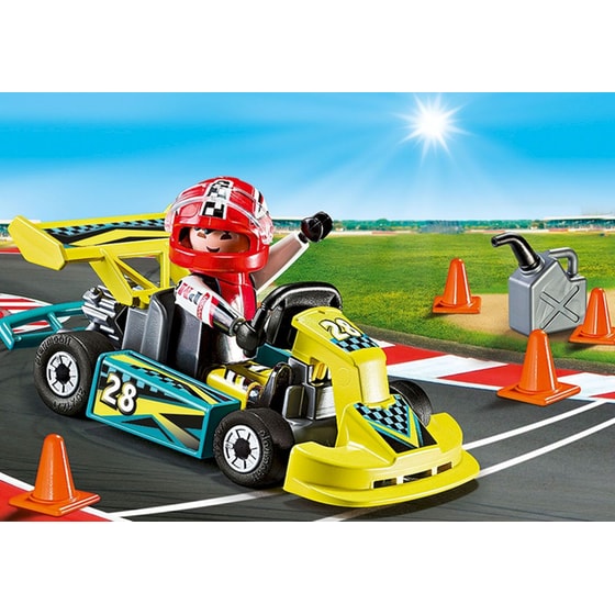 PLAYMOBIL® Sports & Action Bαλιτσάκι Go-Kart (9322) image 2