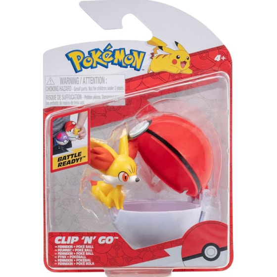 Φιγούρα Jazwares Pokemon Clip 'n' Go - Poke Ball With Fennekin (5cm) image 0