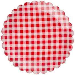 Πιάτο Ακρυλικό Rice 15 cm - Καρό Κόκκινο