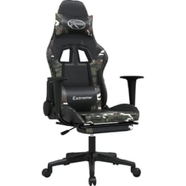 Καρέκλα Gaming VIDAXL 3143710 από Τεχνητό Δέρμα - Μαύρο