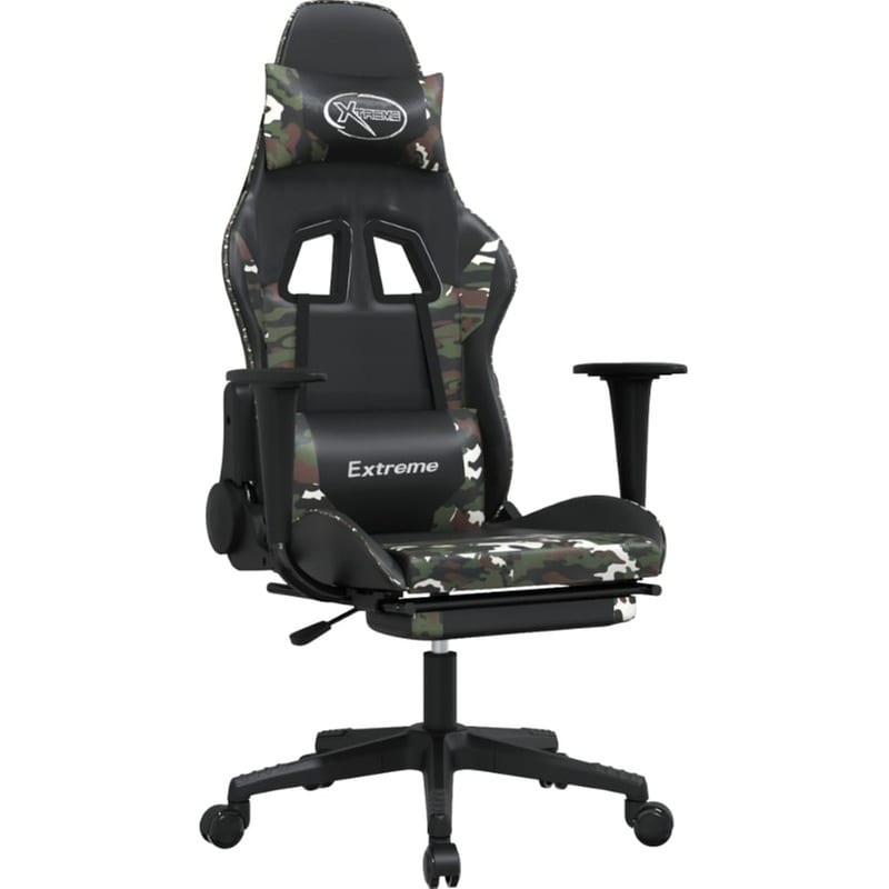 Καρέκλα Gaming VIDAXL 3143710 από Τεχνητό Δέρμα - Μαύρο