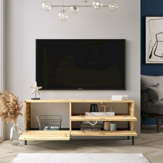 Έπιπλο Τηλεόρασης Levante Μοριοσανίδα 120x35.5x46.4cm - Καφέ image 2