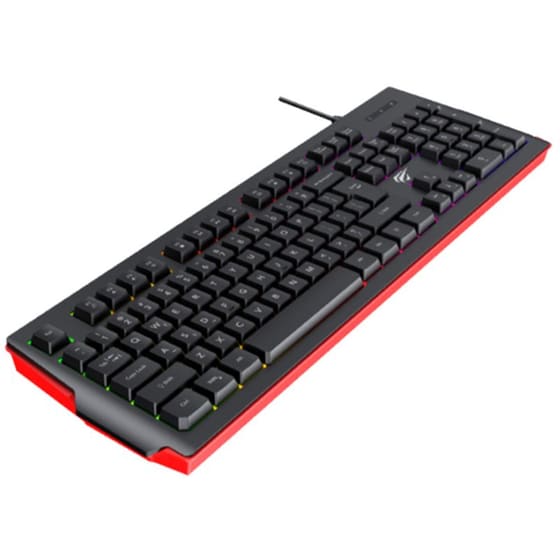 Havit KB866L Gaming Ενσύρματο Πληκτρολόγιο με RGB Φωτισμό Μαύρο (US) image 2