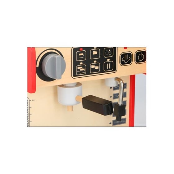 Ξύλινο Παιδικό Παιχνίδι Coffee Shop 2 Σε 1 Με Αξεσουάρ, 26x19x24 Cm image 4