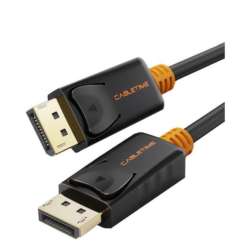 CABLETIME Cabletime Καλώδιο Displayport Av585, 1.2v, 4k/60hz, 1m, Μαύρο