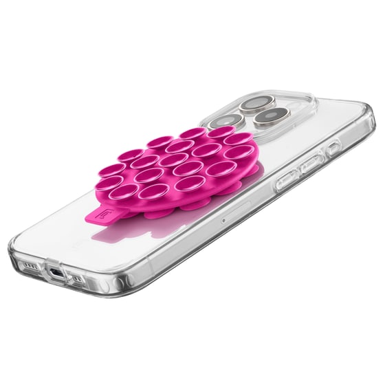 Στήριγμα Cellular Line Bubble Double Suction Cup - Pink image 1