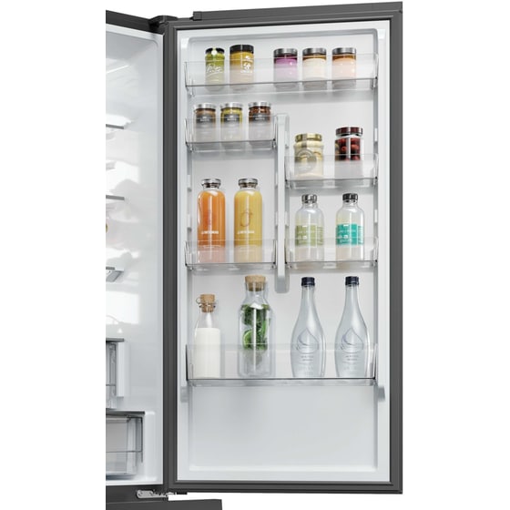 HAIER HTW7620DNGB Total No Frost 414 Lt Μαύρο Ψυγειοκαταψύκτης image 8