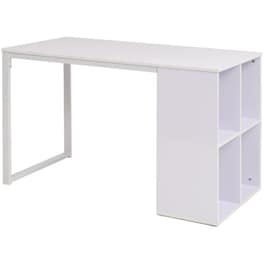 Γραφείο Βιβλιοθήκη VidaXL από Μοριοσανίδα 120x60cm - Λευκό