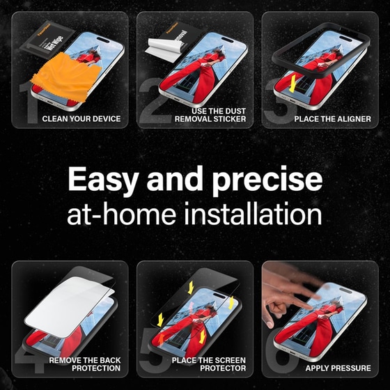 Προστατευτικό οθόνης Apple iPhone 16 Pro Max - PanzerGlass Ceramic Screen Protection image 9