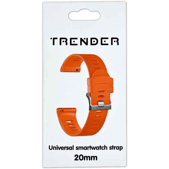 Λουράκι Trender Silicone Band για Universal 20mm - Orange image 0