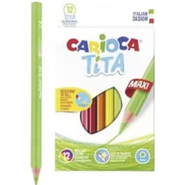 Ξυλομπογιές Carioca Tita Wood Free Maxi Pencil Box 12 Τεμάχια