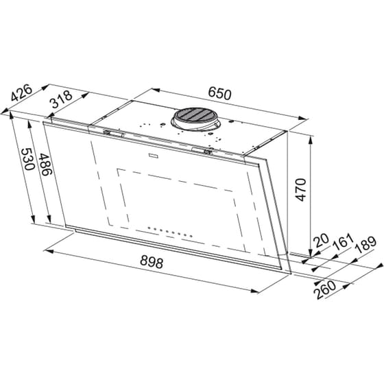 FRANKE Mythos Pro FMY PRO 907 FM BK/IX 90 cm Μαύρο/Inox Απορροφητήρας Καμινάδα - Τζάκι image 1