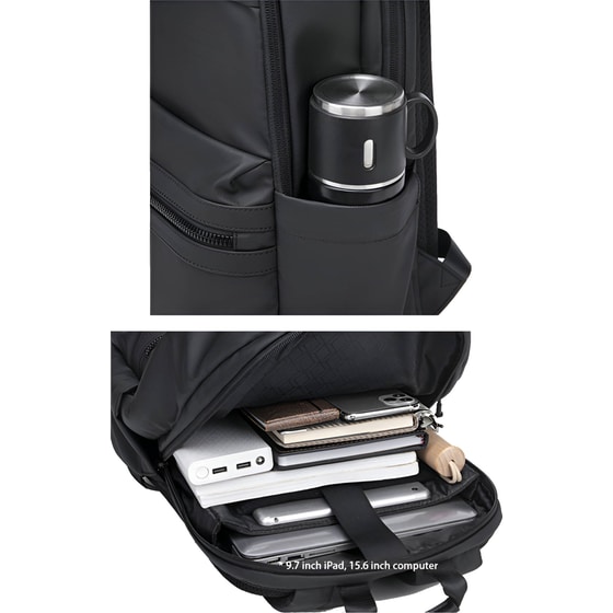 Τσάντα Laptop Arctic Hunter B00536 15.6" Αδιάβροχη - Μαύρο image 4