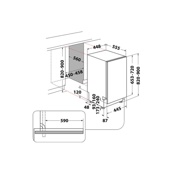 WHIRLPOOL WH6IC11BS7LA0 για 11 Σερβίτσια Πλήρως Εντοιχιζόμενο Πλυντήριο Πιάτων image 9