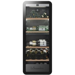 LA SOMMELIERE APOGEE145DZ για 143 Μπουκάλια με UV Προστασία Μαύρο Συντηρητής Κρασιών