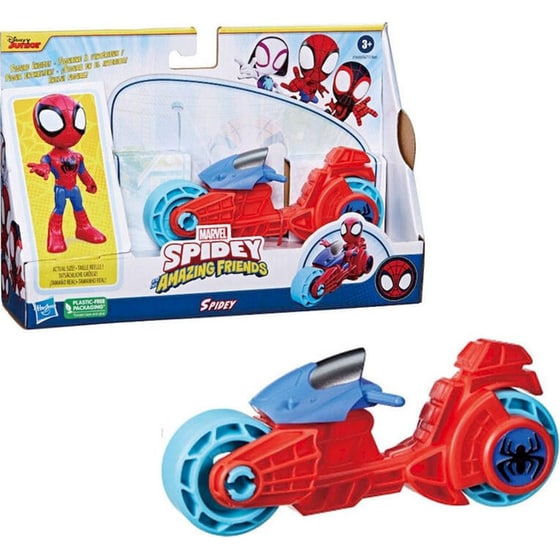 Hasbro Marvel Spidey & His Amazing Friends - Motorcycle 1Τμχ - Τυχαία Επιλογή Σχεδίου (F6777) image 4