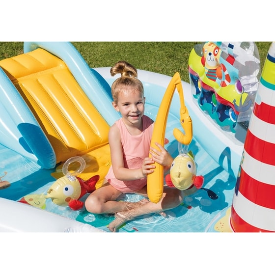 Φουσκωτή Παιδική Πισίνα Intex Παιδότοπος Fishing Fun Play Center 48Lt - Πολύχρωμη image 9