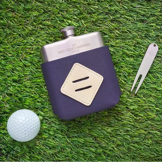 Tool Set Gentleman's Hardware Golfers Hip Flask & Divot image 2