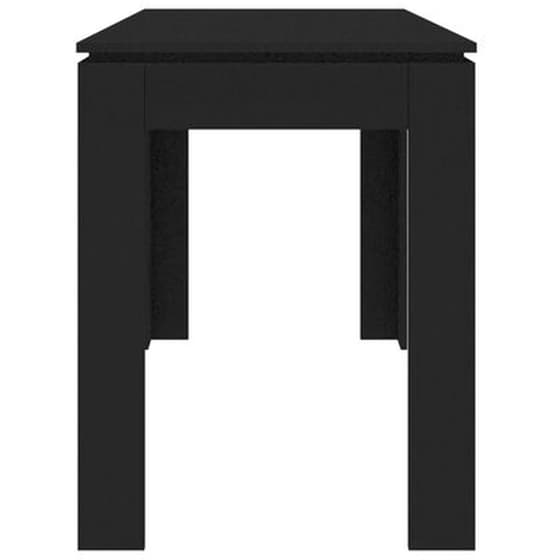 Τραπεζαρία Vidaxl Από Μοριοσανίδα 120x60x76 cm - Μαύρο image 3