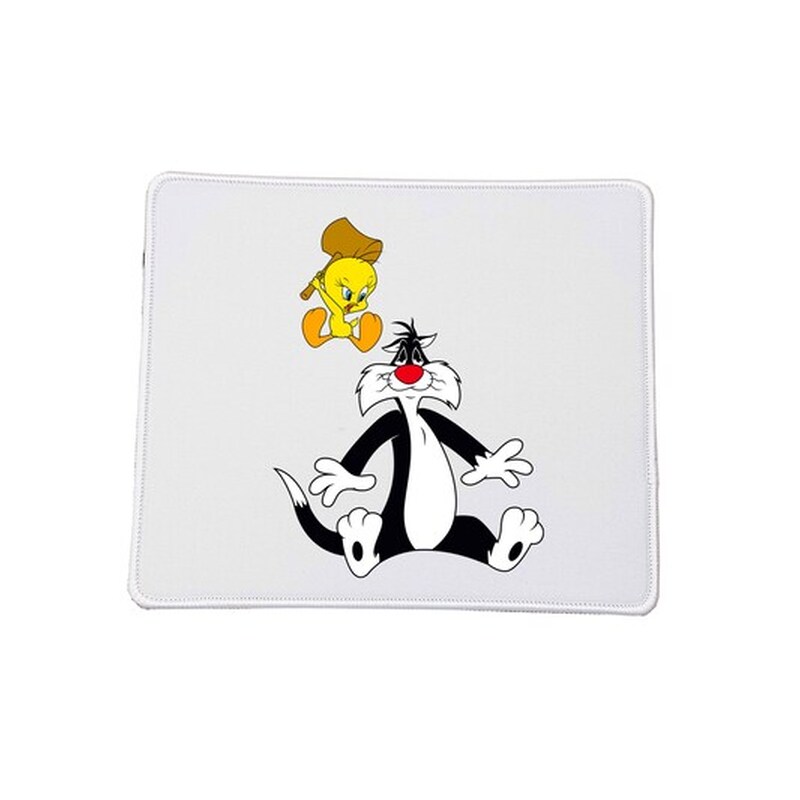 OEM Mousepad Tweety And Sylvester No1 Βάση Για Το Ποντίκι Ορθογώνιο 23x20cm Ποιοτικού Υλικού Αντοχής