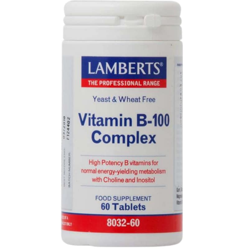 Lamberts Vitamin B-100 Complex - 60 ταμπλέτες
