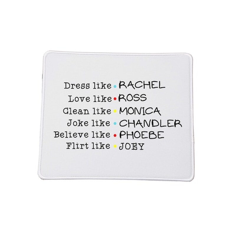 OEM Mousepad Friends Tv Τα Φιλαράκια No1 Βάση Για Το Ποντίκι Ορθογώνιο 23x20cm Ποιοτικού Υλικού Αντοχής