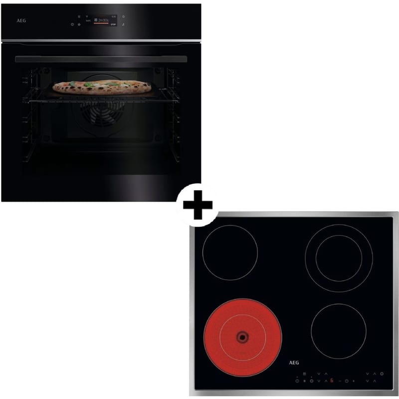 AEG TX7PB63FSB ORN64A02XB 72 Lt Εντοιχιζόμενο Σετ Φούρνος και Εστία
