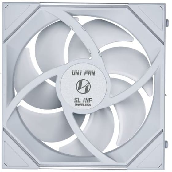 Case Fan Lian Li Uni Fan Sl-inf Wireless Reverse Blade 140mm με ARGB Φωτισμό και Σύνδεση 4-Pin PWM - Λευκό image 1