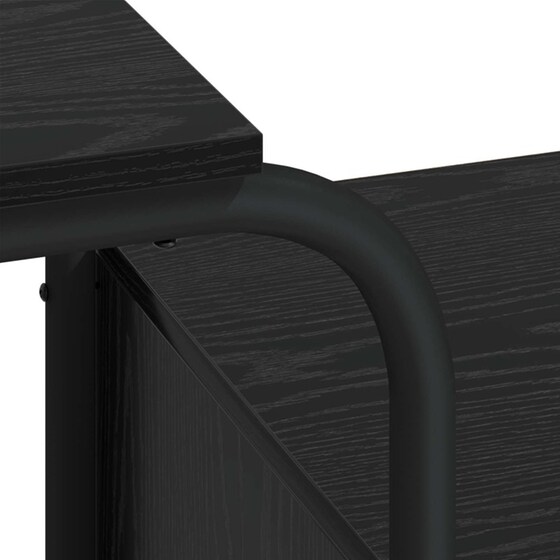 Γραφείο VidaXL με Αποθηκευτικό Χώρο 145x50x75 cm - Μαύρη Δρυς image 5