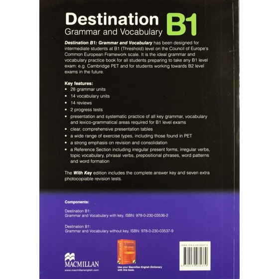 Destination B1 Pre Intermediate Student Book -key image 1