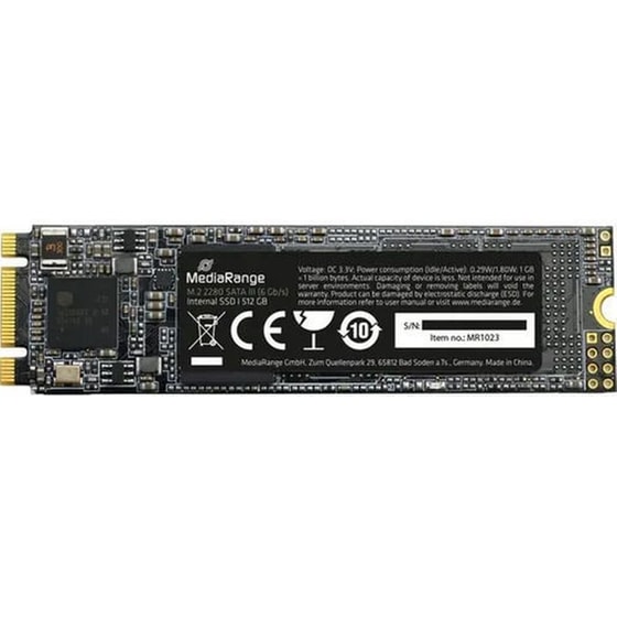 Εσωτερικός SSD MediaRange MR1023 M.2 NVMe SATA - 512GB image 0