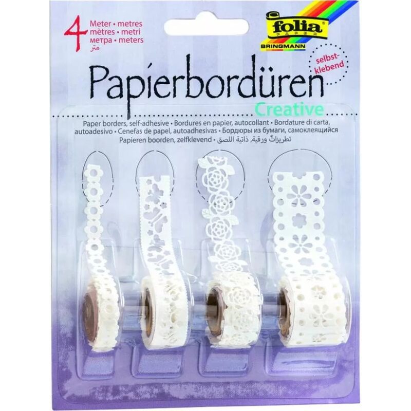 Folia Χάρτινες Μπορντούρες 4 Σχέδια - Creative