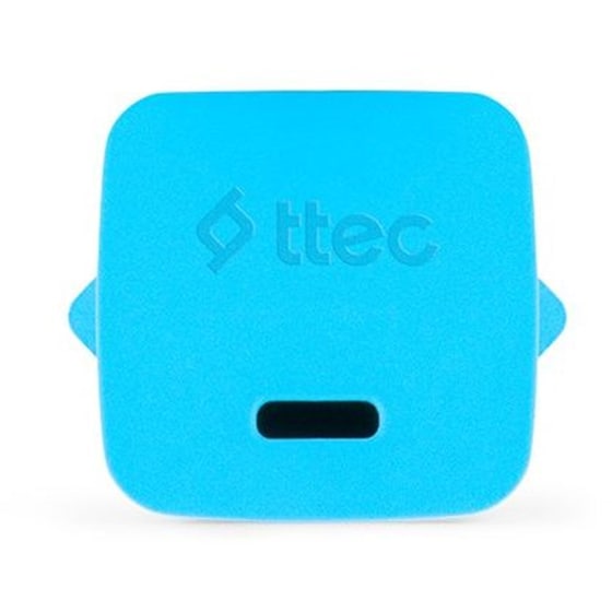 Σετ Φορτιστής Πρίζας Καλώδιο TTEC 2SCG20CNM 20W USB-C 1.2m - Neon Blue image 1