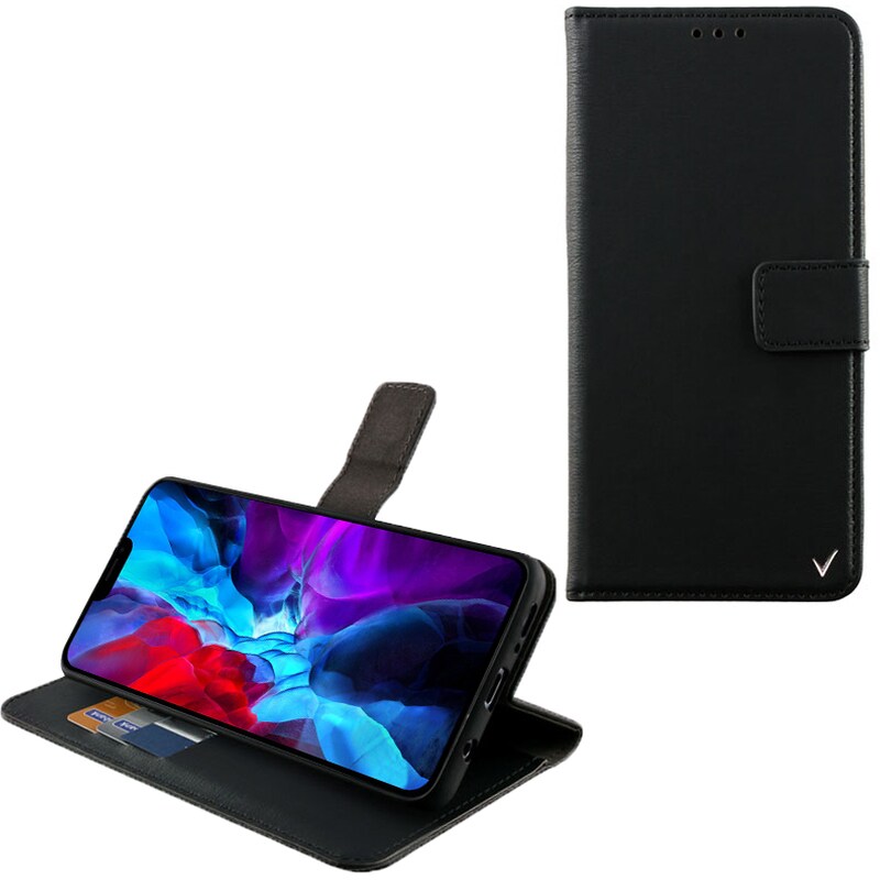 Θήκη Apple iPhone 12/iPhone 12 Pro - Volte-tel Allure Magnet Book Stand Clip - Black