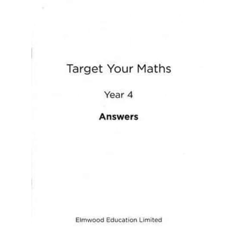 Target Your Maths Year 4 Answer Book