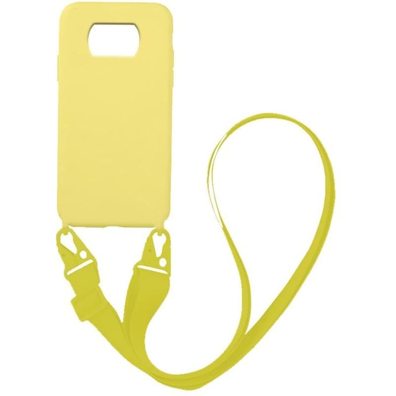 Θήκη Xiaomi Poco X3 Pro - Sonique Carryhang Liquid Silicone Strap - Κίτρινο