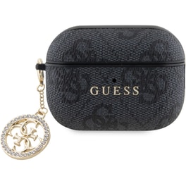 Θήκη Ακουστικών Guess 4G Strass Charm Collection για Apple AirPods Pro 2nd Gen - Black