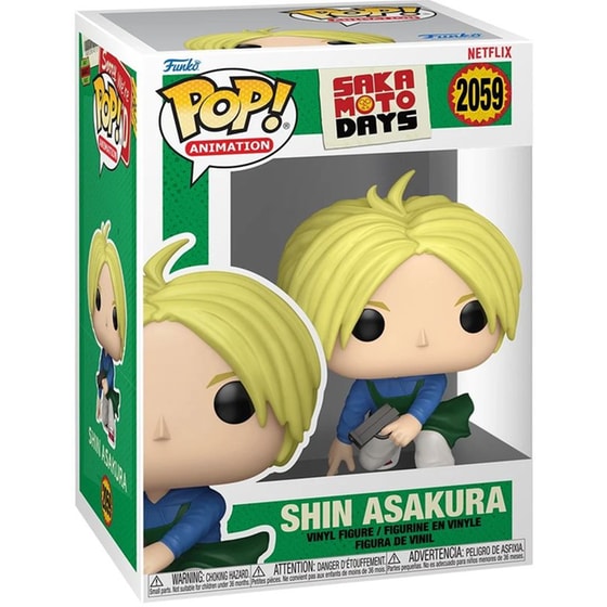 Funko Pop! Animation: Sakamoto Days - Shin Asakura #2059 Vinyl Figure image 1