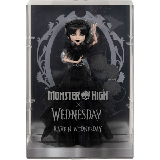 Mattel Κούκλα Συλλεκτική Monster High x Wednesday Rave'n Dance Φόρεμα image 0