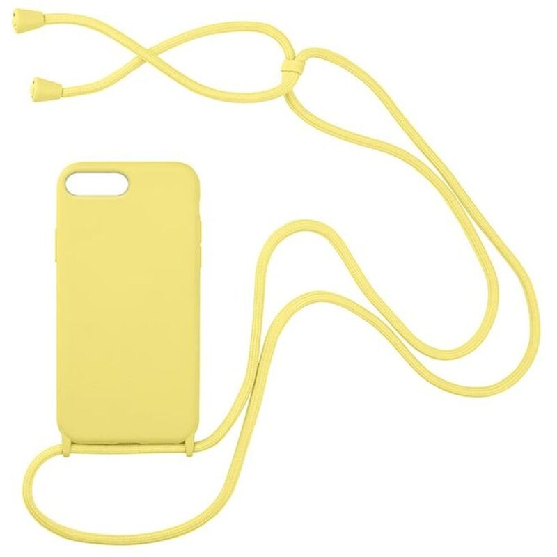 Θήκη Apple iPhone 8 Plus - Sonique Carryhang Με Κορδόνι - Κίτρινο