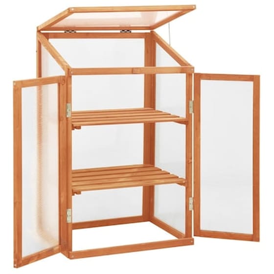 Vidaxl Θερμοκήπιο 60 X 45 X 100 Εκ. Από Ξύλο Ελάτης image 4
