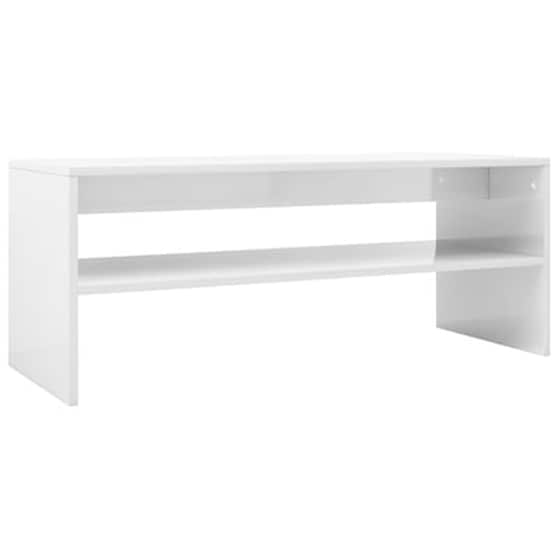 Τραπεζάκι Σαλονιού VidaXL από Μοριοσανίδα 100x40x40cm - Λευκό image 2