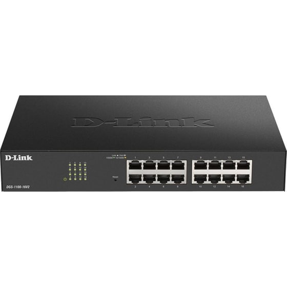 D-Link DGS-1100-16V2 Network Switch Managed L2 Smart Gigabit Ethernet (1000 Mbps) 16-Port image 1