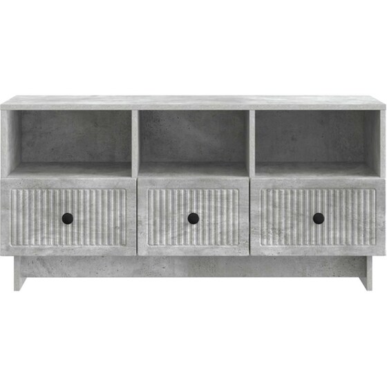 Έπιπλο Τηλεόρασης VidaXL με Συρτάρι 102x34.5x50 cm - Γκρι Σκυροδέματος image 4