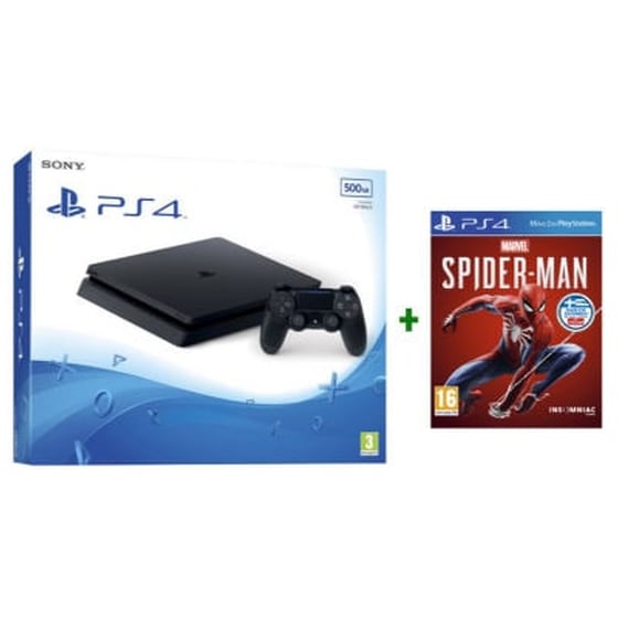 Sony PlayStation 4 - 500GB Slim D Chassis & Spider-Man PS4 image 0