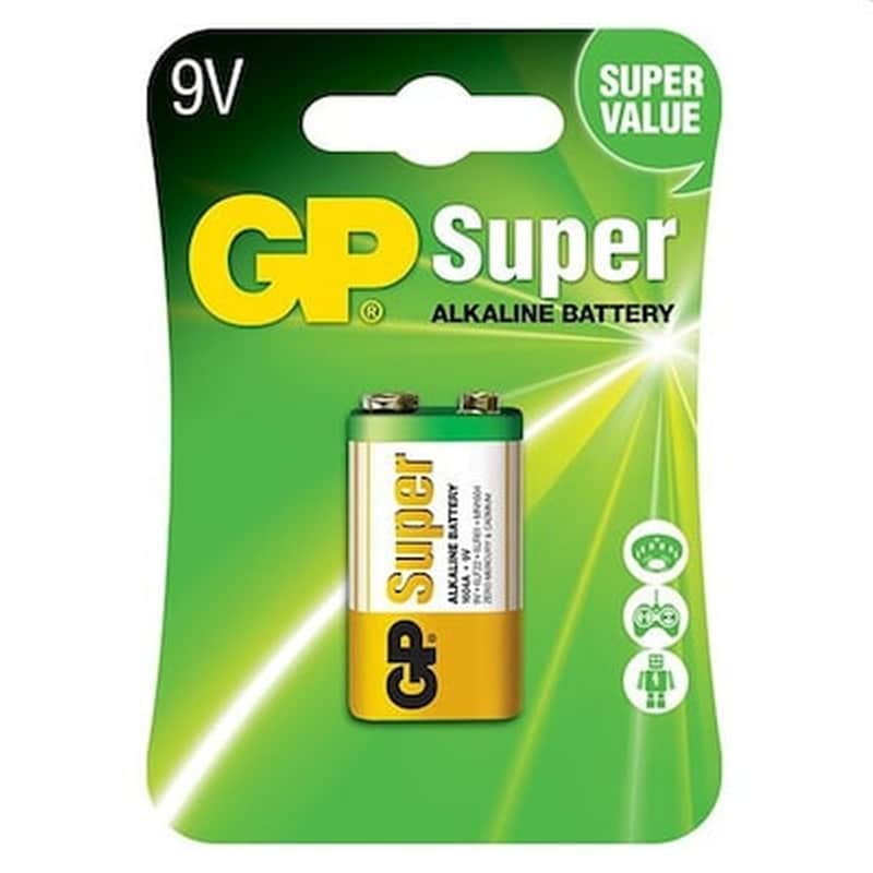 GP BATTERIES Gp Super Alkaline 9v-block 6lr61 0301604ac1