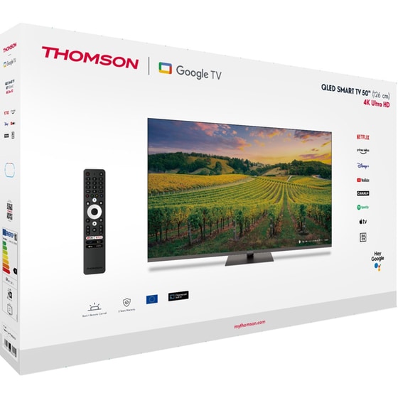 Thomson QLED 50" 4K Google TV Τηλεόραση 50QG5C14 image 4
